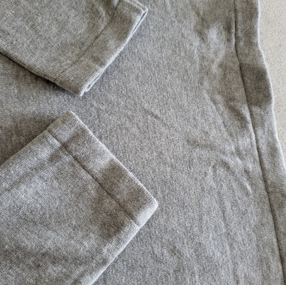 Northern Reflections grey 100% cotton knit crew neck sweater - Picture 3 of 6